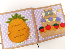 Load image into Gallery viewer, Handmade Quiet Book/ Busy Book - Food