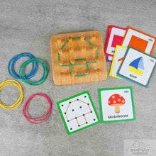 Load image into Gallery viewer, Geoboard with Rubber Bands