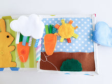 Load image into Gallery viewer, Handmade Quiet Book/ Busy Book (5 pages) with strings
