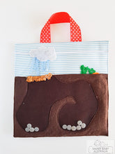 Load image into Gallery viewer, Handmade Quiet/ Busy Box Bag - kids activities