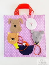 Load image into Gallery viewer, Handmade Quiet/ Busy Box Bag - kids activities
