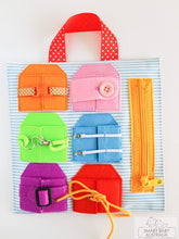 Load image into Gallery viewer, Handmade Quiet/ Busy Box Bag - kids activities