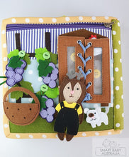 Load image into Gallery viewer, Busy Book / Quiet Book /Travel Toy - Animal Doll House