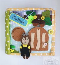 Load image into Gallery viewer, Busy Book / Quiet Book /Travel Toy - Animal Doll House