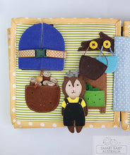 Load image into Gallery viewer, Busy Book / Quiet Book /Travel Toy - Animal Doll House