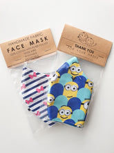 Load image into Gallery viewer, Handmade Kids Mask With Pocket Filter