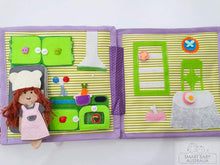 Load image into Gallery viewer, Handmade Quiet Book/ Busy Book - Doll House