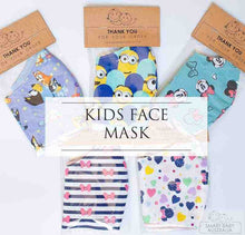 Load image into Gallery viewer, Handmade Kids Mask With Pocket Filter