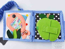 Load image into Gallery viewer, Handmade Mini Quiet Baby Book/ Pram Toy - Rabbit