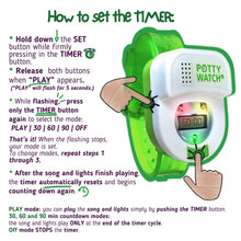Load image into Gallery viewer, Potty Time Potty Watch Toilet Training Timer NEW VERSION