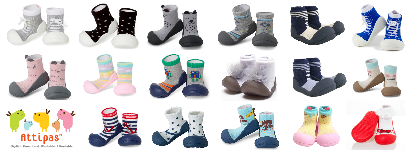 Attipas baby and toddler sock shoes