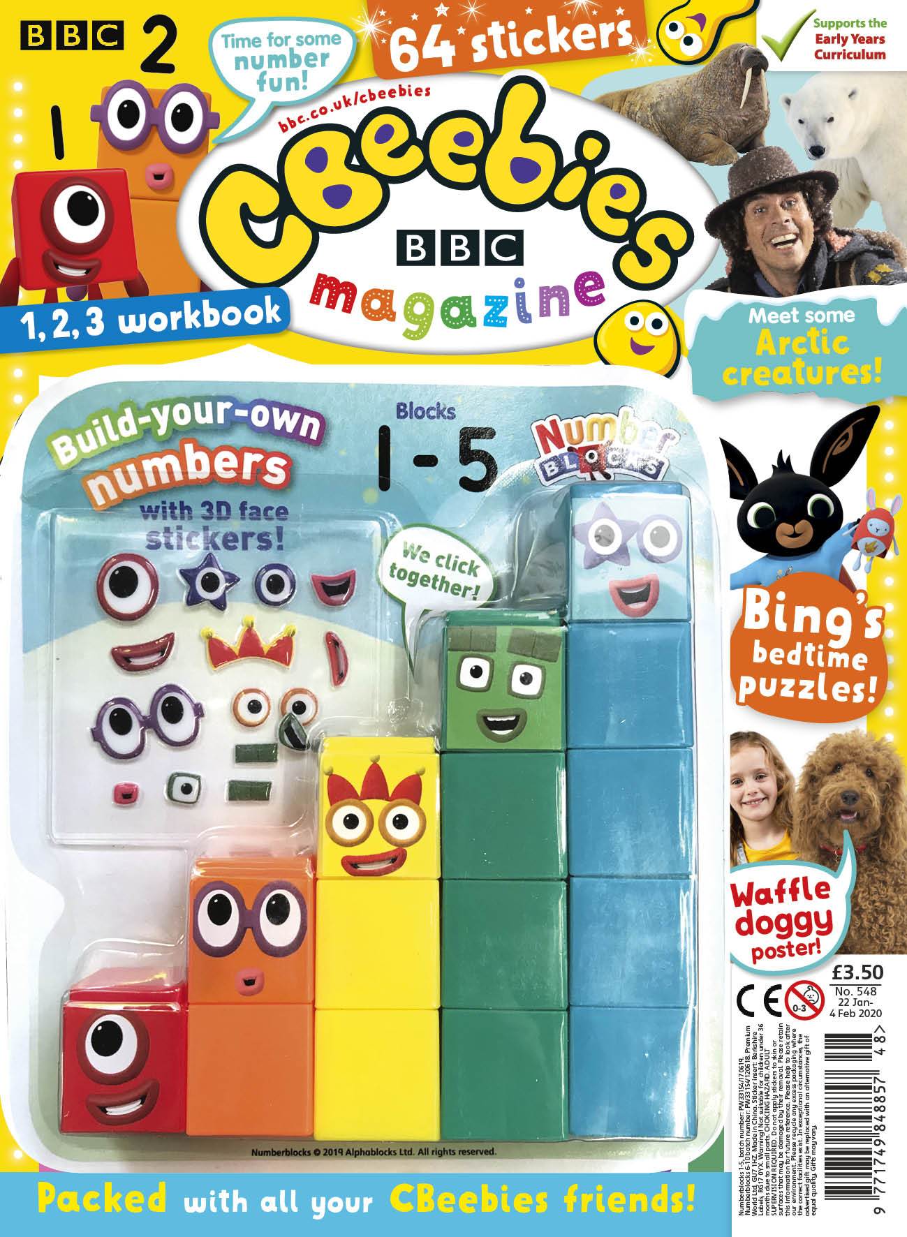 Numberblocks 1 to 5 magazine and toy set