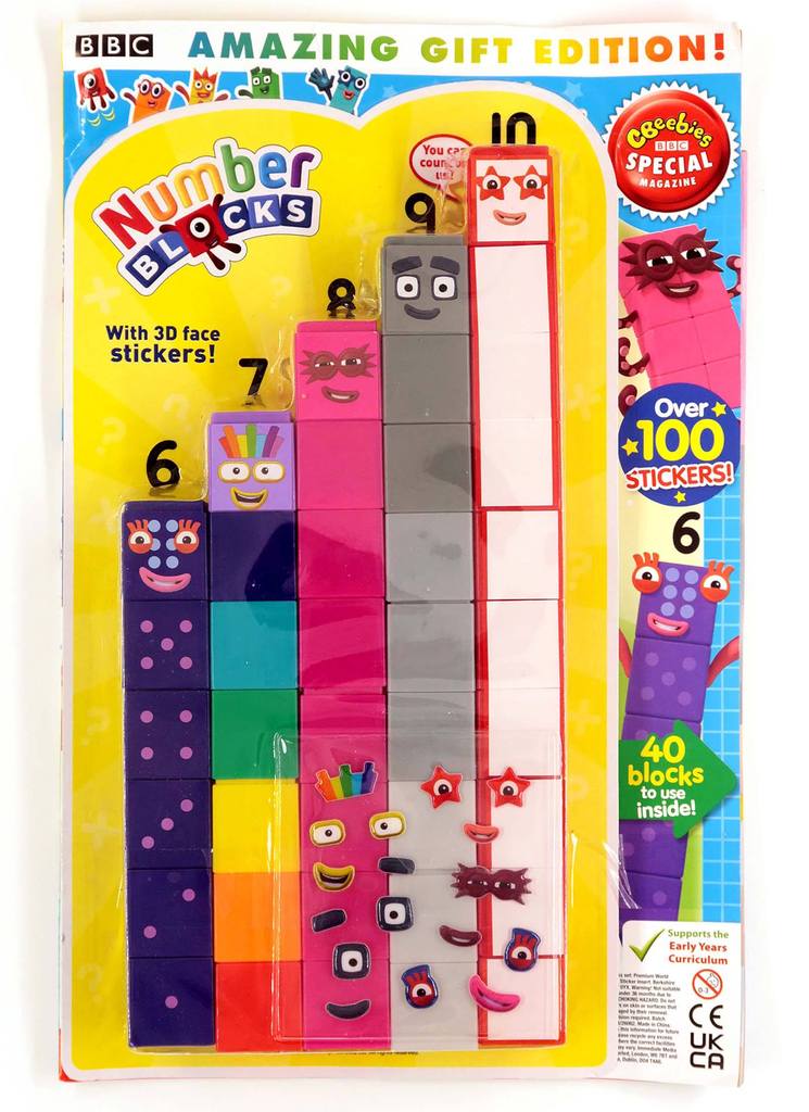 Numberblocks 6 to 10 magazine and toy set