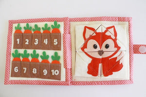 Handmade Quiet Book/ Busy Book (5 pages) - Owl Gate