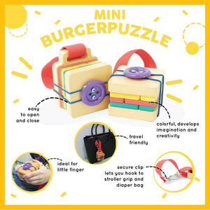 Travel Toy Burger Puzzle Cube