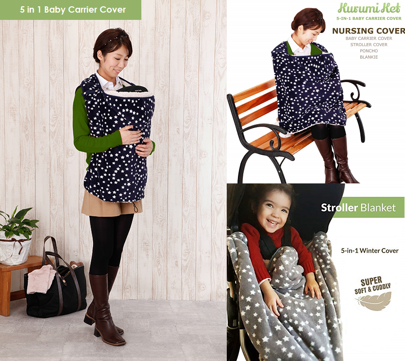 Kurumi Ket - Winter Baby Carrier Cover/ Stroller Cover/ Nursing Cover - Japan