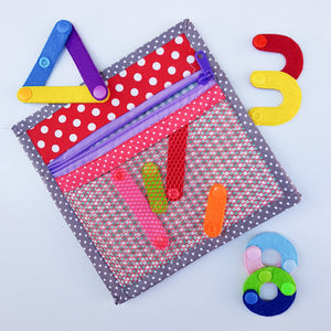 Handmade Quiet Book/ Busy Book - Number/ Shape Construction