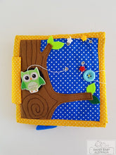 Load image into Gallery viewer, Handmade Quiet Book/ Activity Busy Book (owl)