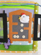 Load image into Gallery viewer, Busy Book / Quiet Book /Travel Toy - Animal Doll House
