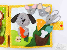 Load image into Gallery viewer, Handmade Quiet Book/ Busy Book 6 Pages - Animals