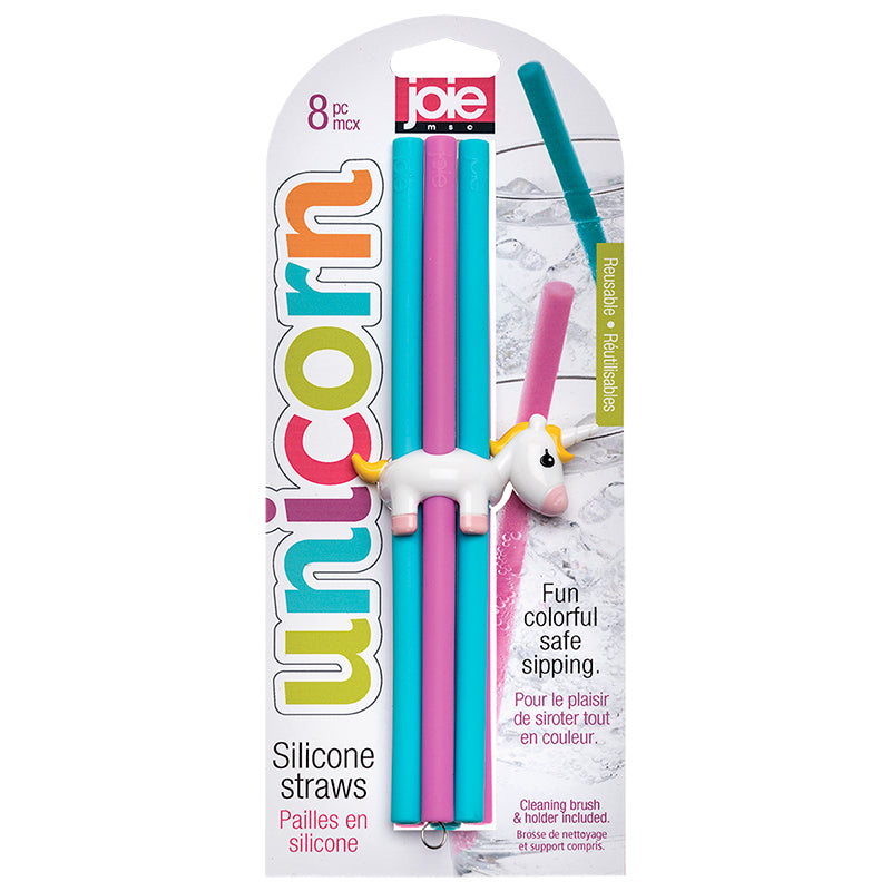 Silicone Straw Set - Joie Unicorn