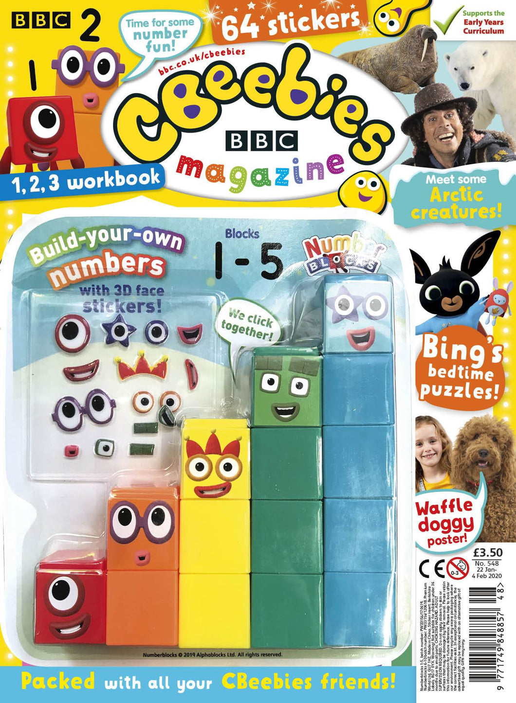 Numberblocks Magazine and Toy set (1-5)